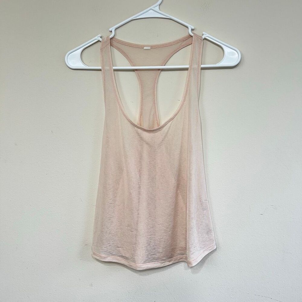 Alo Yoga Light Orange Racerback Tank Small Women